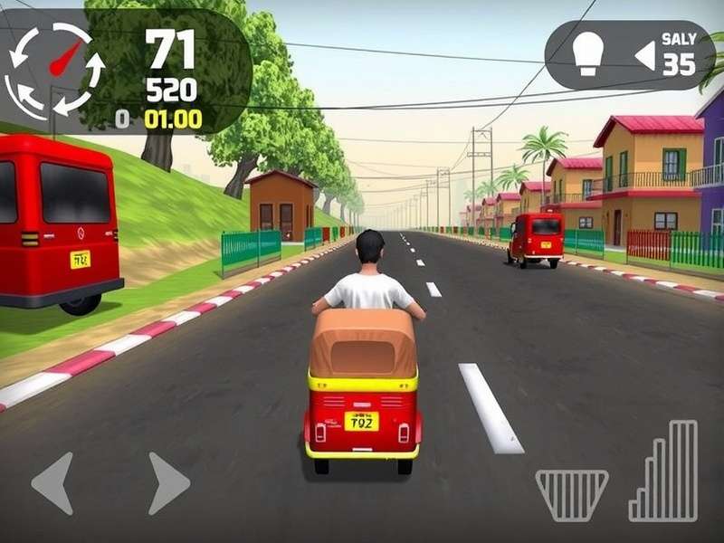 Indian Tuk Tuk Star Gameplay Screenshot